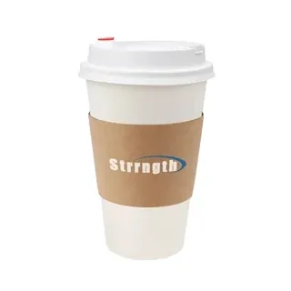 Disposable Kraft Coffee Cup Sleeves
