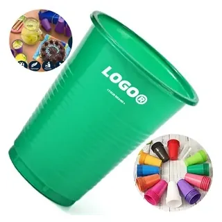 7oz Disposable Plastic Party Cups In Assorted Colors