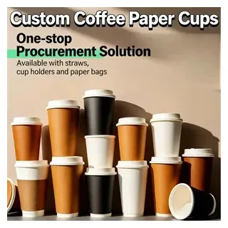 Disposable Thickened Kraft Paper Coffee Cups