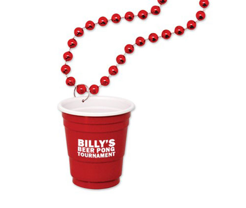 Red Cup Shot Glass Mardi Gras Beads
