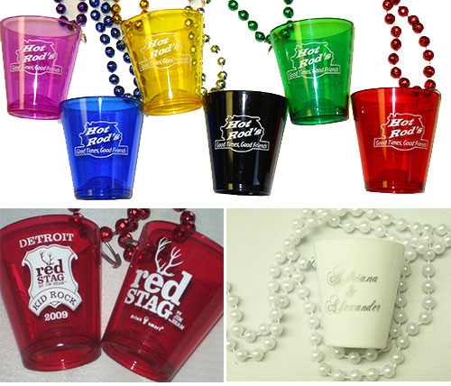 Shot Glass Beads Mardi Gras Beads – Non-Blinking